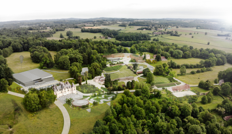 Réalisation Parc Melofolia Coussac-Bonneval : Esquisse 1 du projet