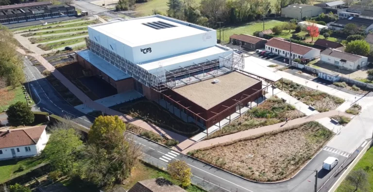 Photo aérienne du centre événementiel de Bergerac