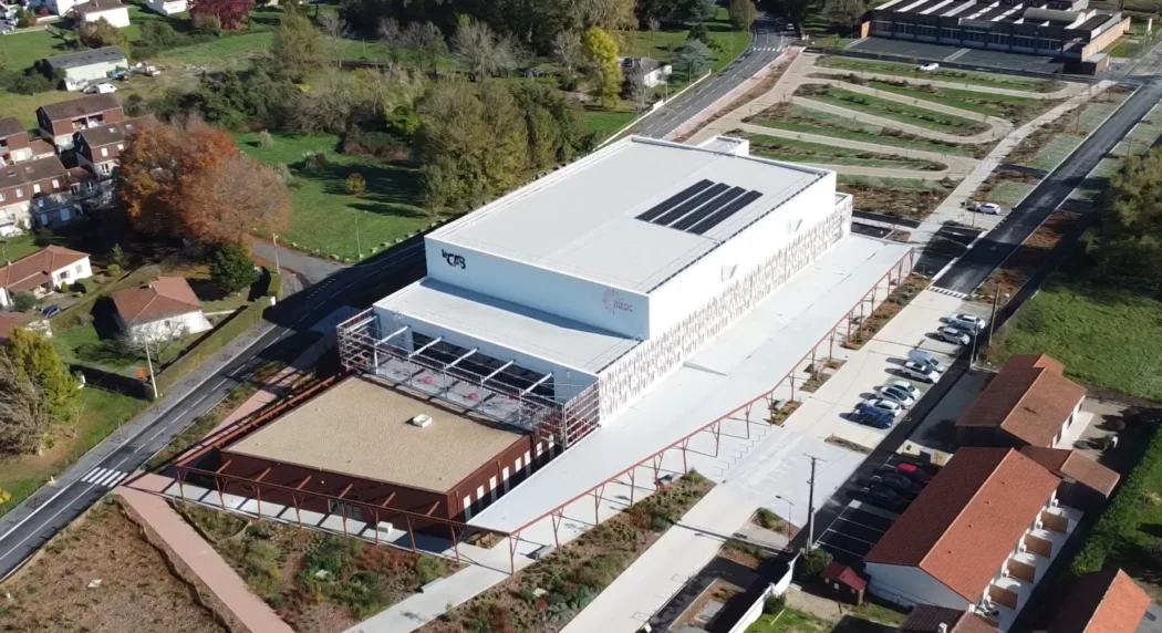 Photo aérienne du centre événementiel de Bergerac